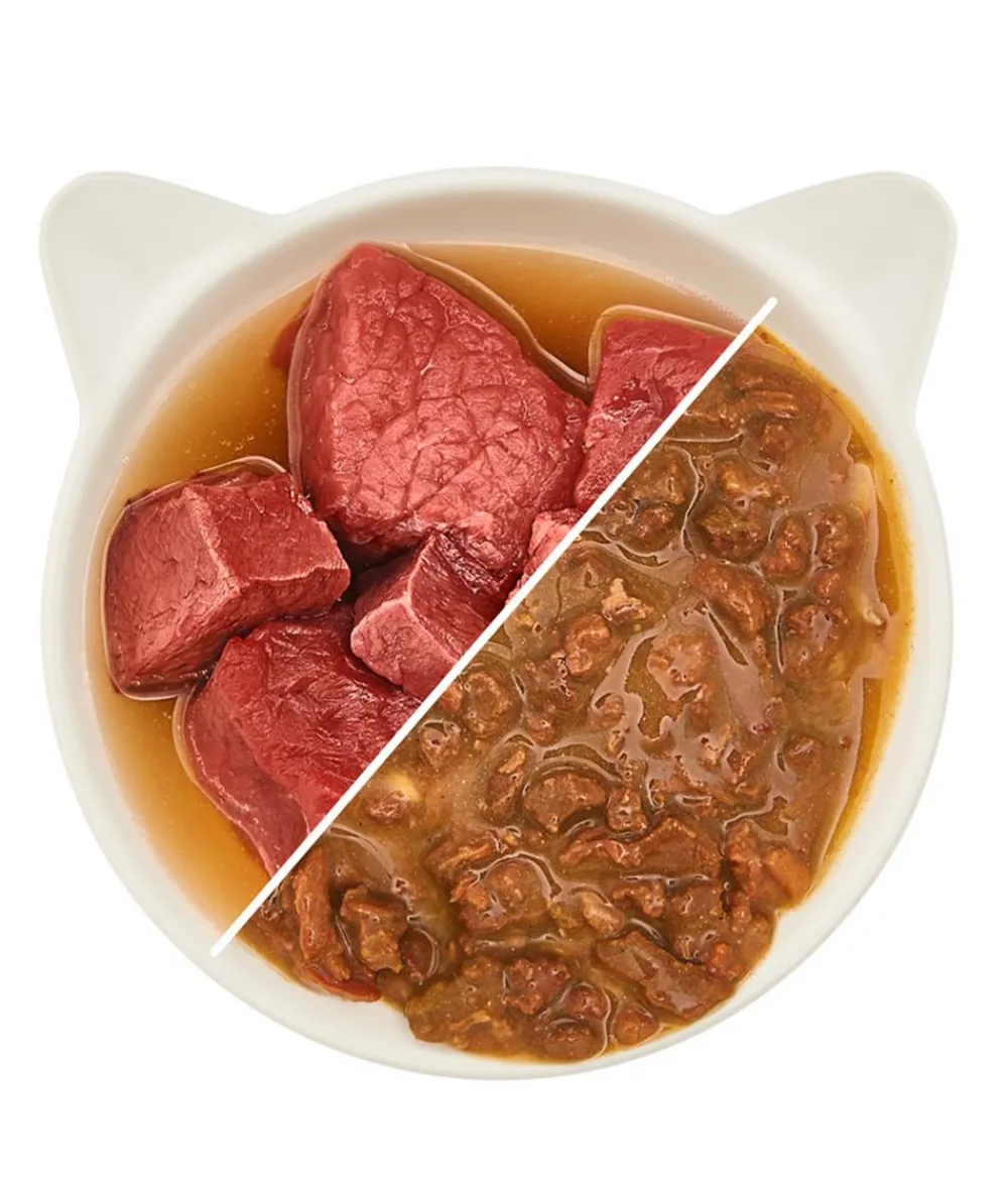 WOW Nassfutter Katze > ® Cat Nassfutter für Katzen Premium Filets in Sauce, Adult, 8 x 85 g