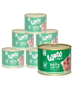 WOW Nassfutter Katze > ® Cat Nassfutter für Katzen Premium Paté Adult, 6 x 200 g