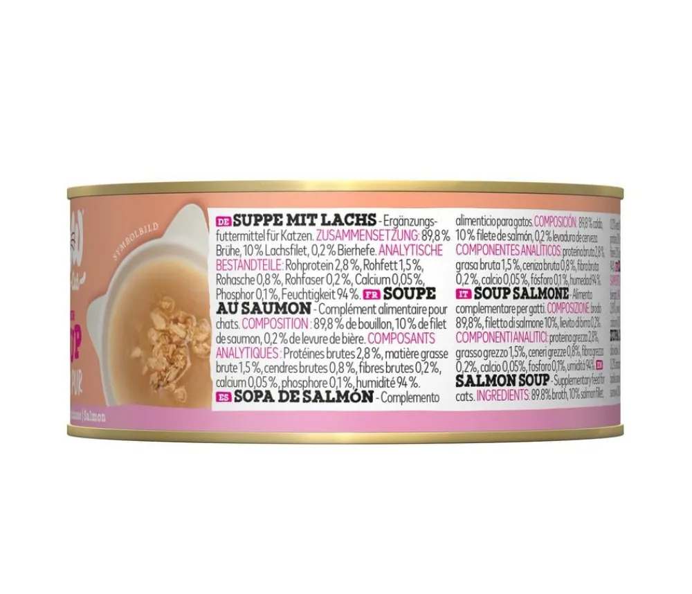 WOW Nassfutter Katze > ® Cat Nassfutter für Katzen Premium Suppe, Adult, 12 x 70 g