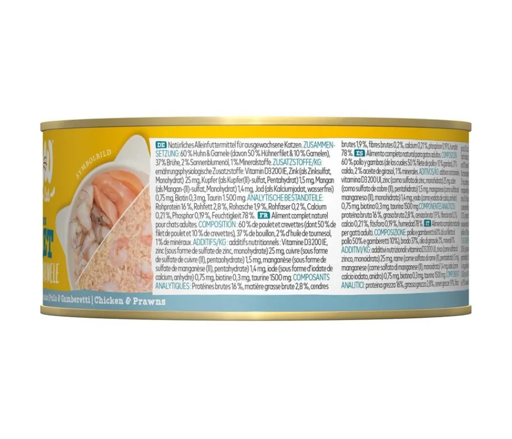 WOW Nassfutter Katze - ® Cat Nassfutter für Katzen Premium Paté Senior, 6 x 200 g