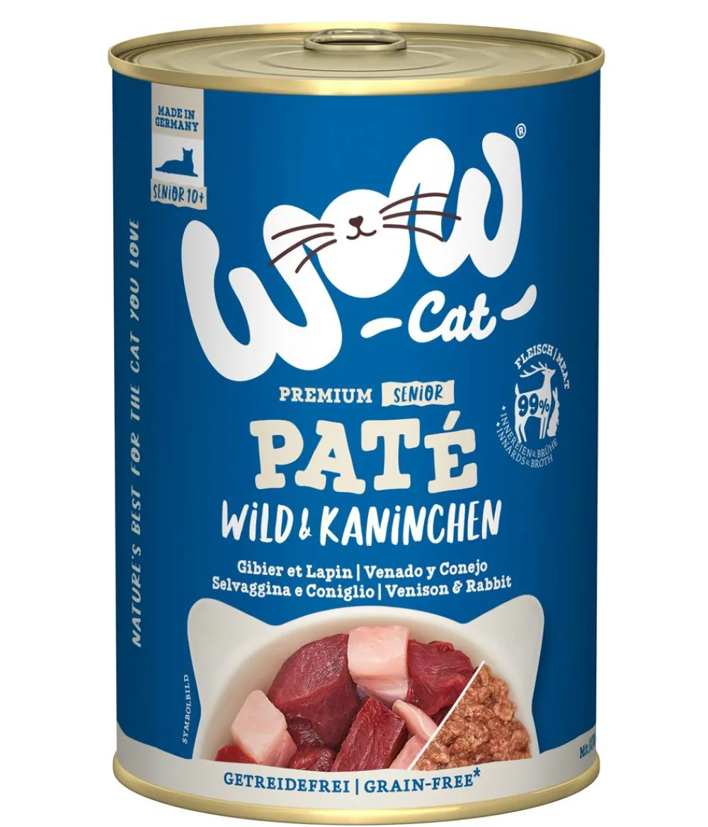 WOW Nassfutter Katze > ® Cat Nassfutter für Katzen Premium Paté Senior,