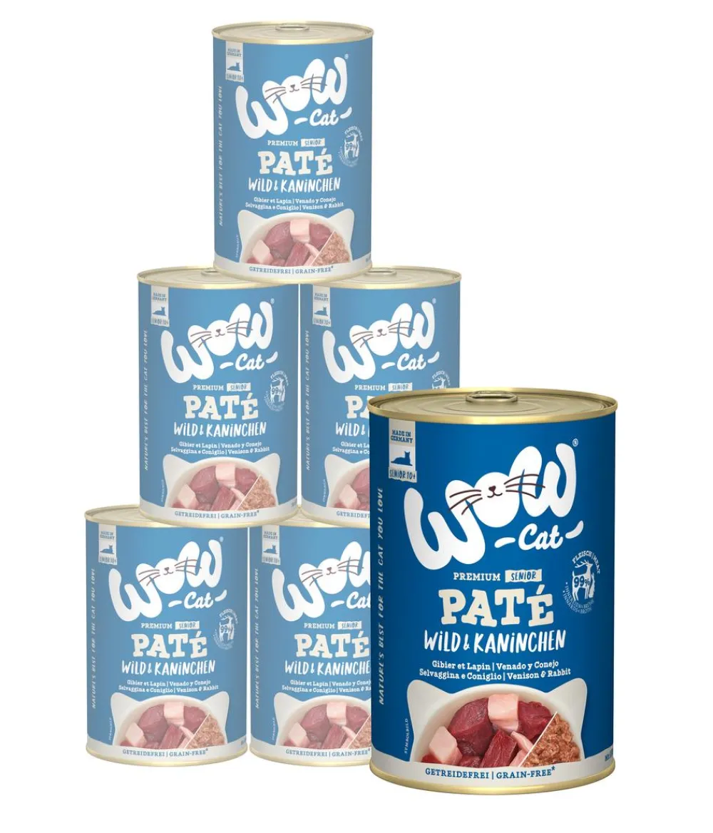 WOW Nassfutter Katze > ® Cat Nassfutter für Katzen Premium Paté Senior,