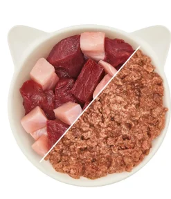 WOW ® Cat Nassfutter für Katzen Premium Paté Senior, 12 x 125 g Discount