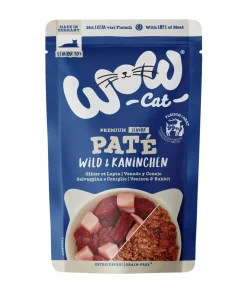 WOW ® Cat Nassfutter für Katzen Premium Paté Senior, 12 x 125 g Discount