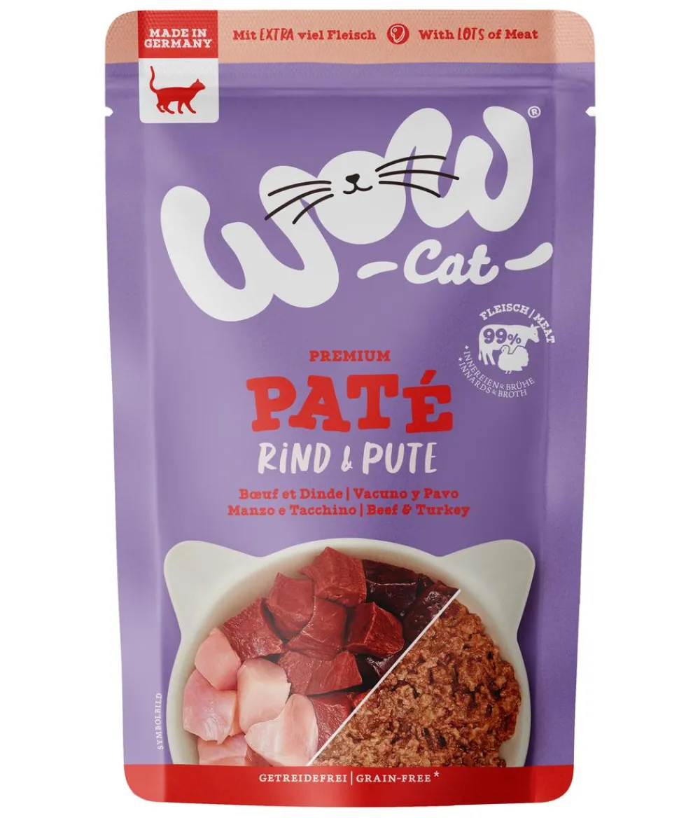 WOW Nassfutter Katze > ® Cat Nassfutter für Katzen Premium Paté Adult, 12 x 125 g