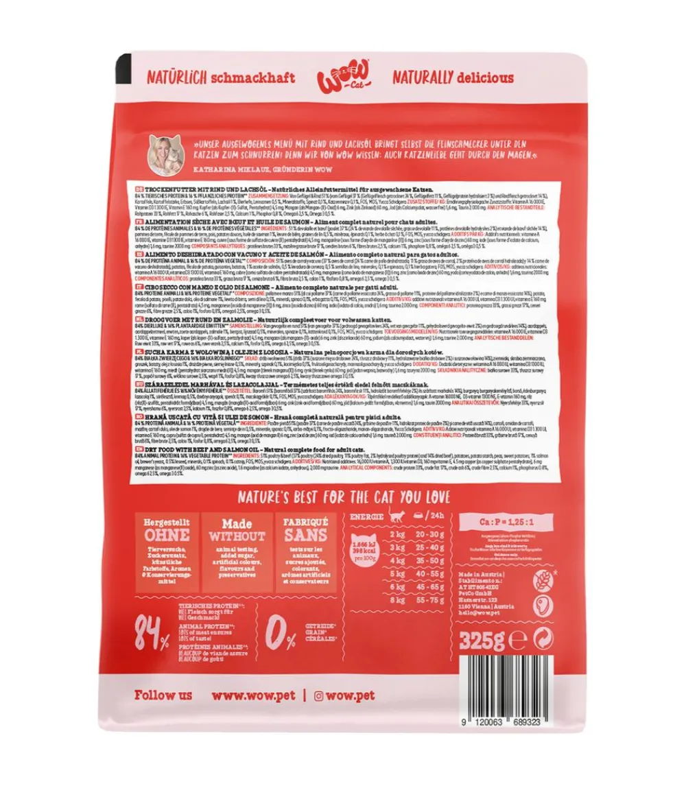 WOW Trockenfutter Katze > ® Cat Trockenfutter für Katzen, Adult