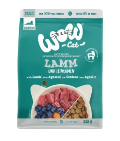 WOW Trockenfutter Katze > ® Cat Trockenfutter für Katzen Senior, Lamm & Leinsamen