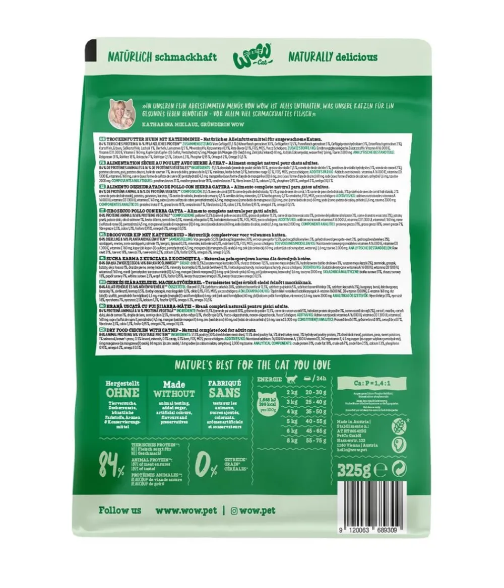 WOW Trockenfutter Katze - ® Cat Trockenfutter für Katzen, Adult