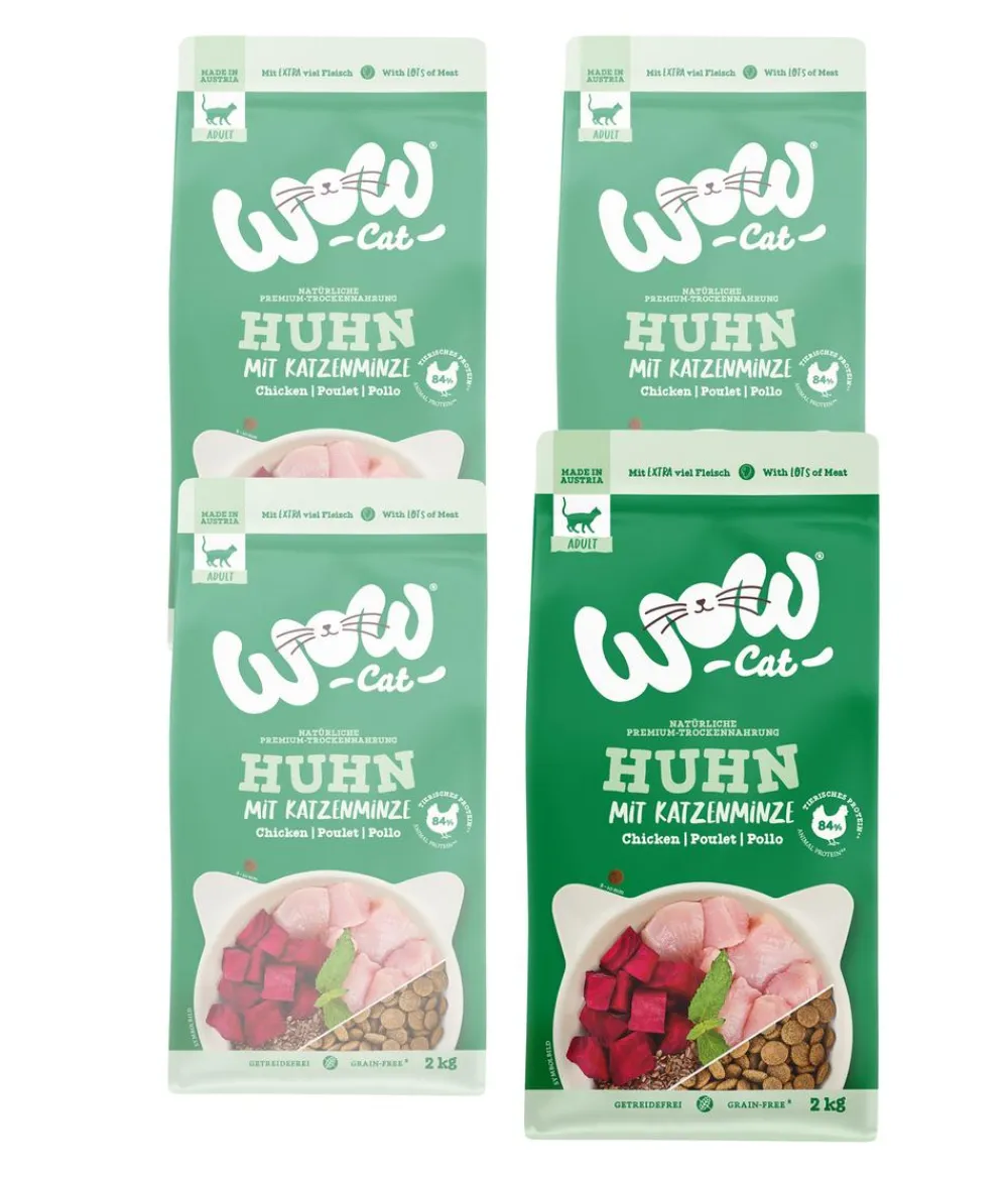 WOW Trockenfutter Katze - ® Cat Trockenfutter für Katzen, Adult