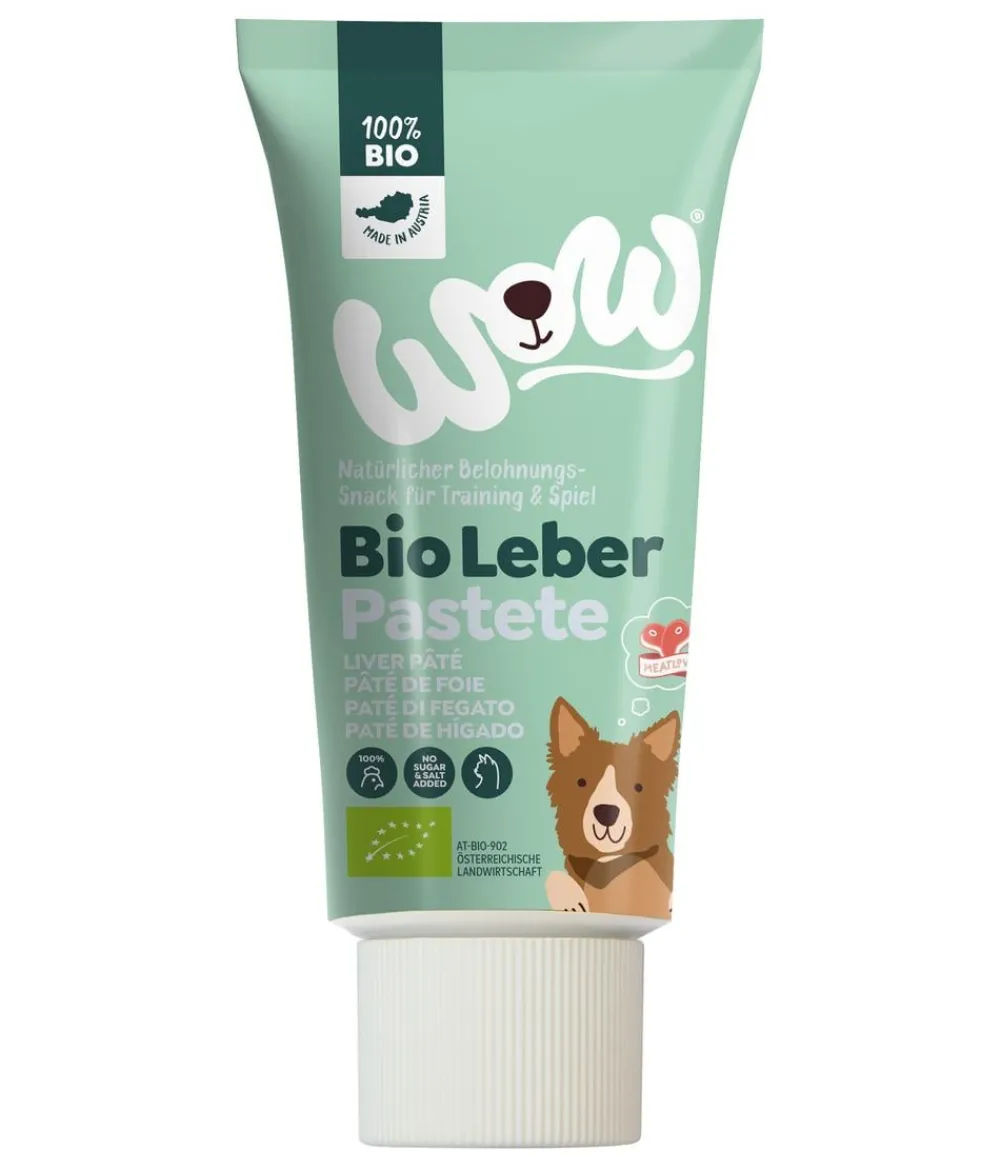 WOW Hundeleckerlies - ® Hundesnack Bio Leberpaste, 80 g