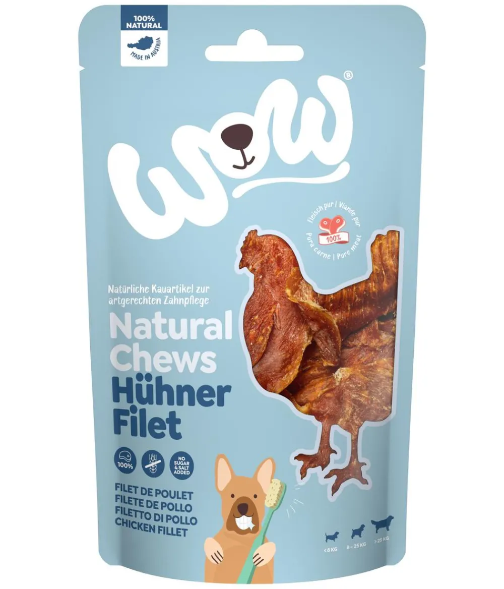 WOW Hundeleckerlies > ® Hundesnack Natural Chews Hühnerfilet, Adult, 250 g