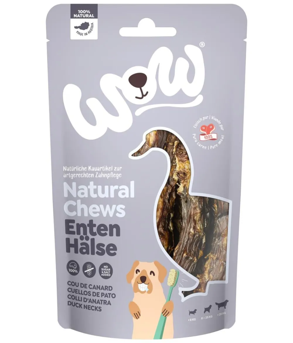 WOW ® Hundesnack Natural Chews Entenhälse, Adult, 250 g New