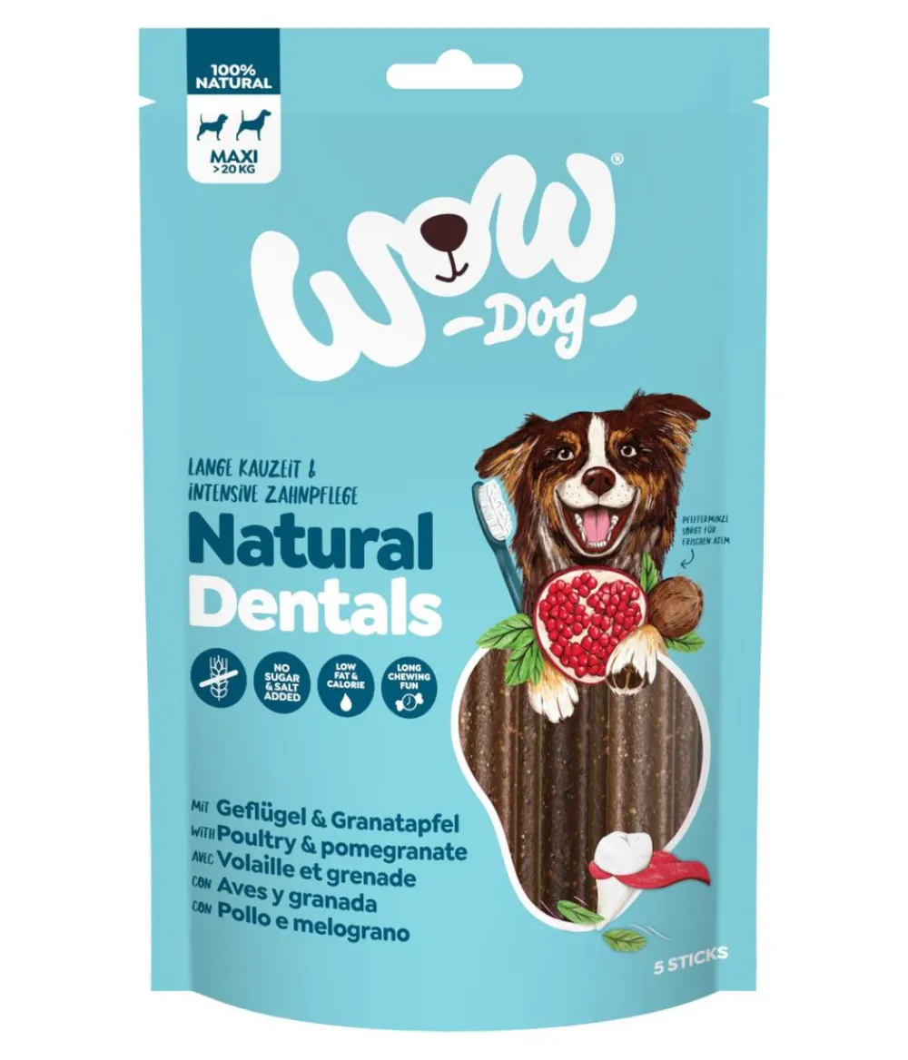 WOW ® Hundesnack Natural Dentals Maxi, 230 g Discount