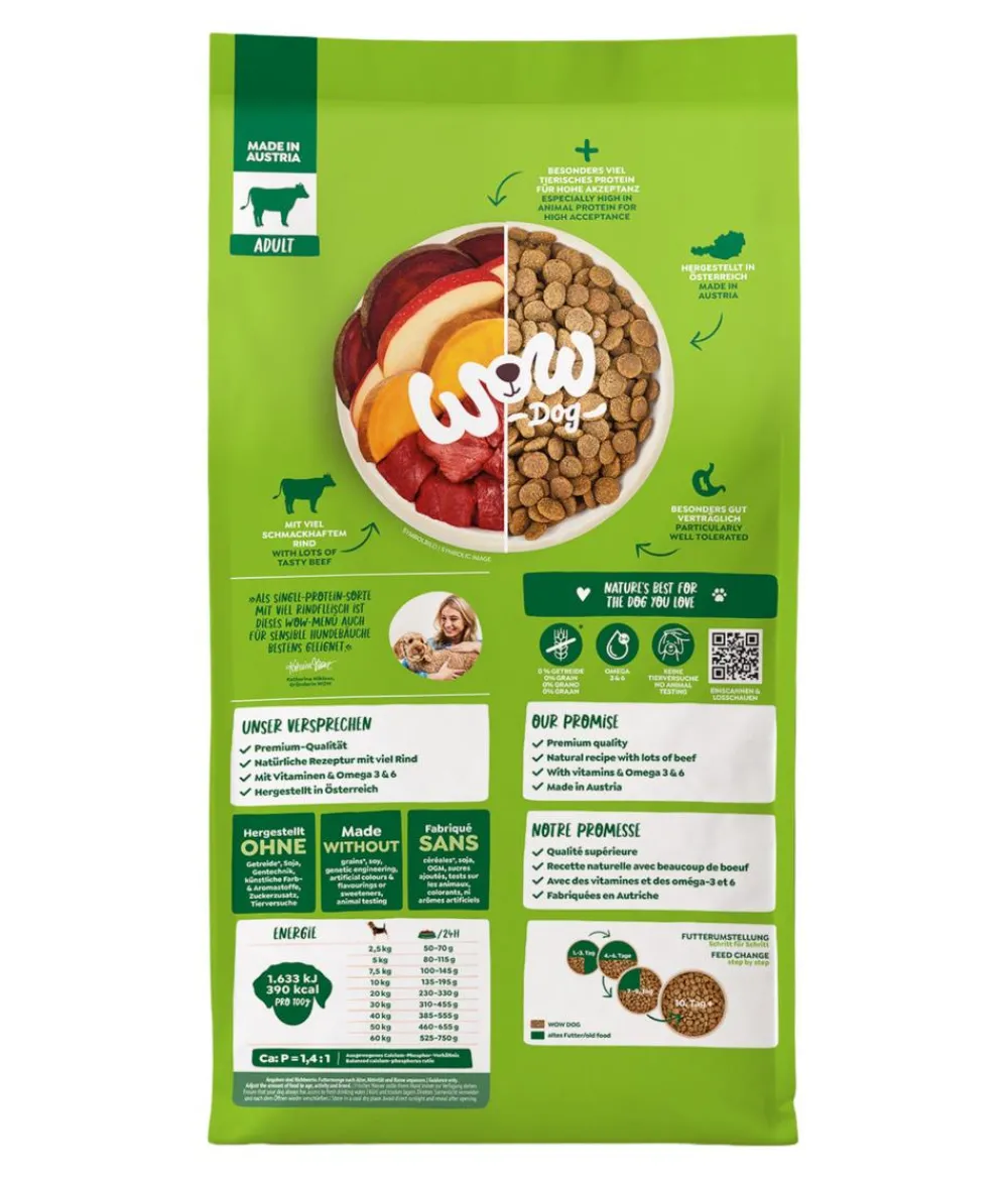 WOW Trockenfutter Hund > ® Trockenfutter für Hunde Mini Adult, Rind