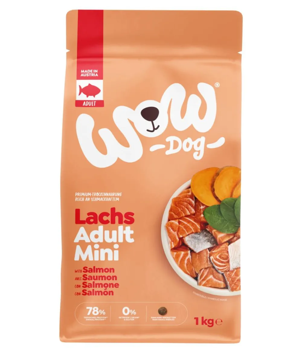 WOW Trockenfutter Hund > ® Trockenfutter für Hunde Mini Adult, Lachs