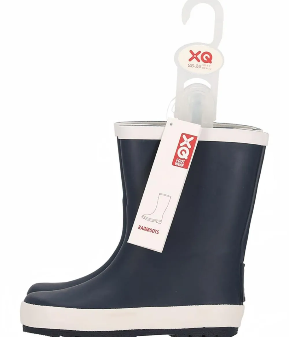 XQ Footwear Gummistiefel Kinder, Dunkelblau Outlet