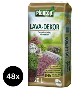 Ziegler Rindenmulch > Plantop Lava-Dekor, 8-16 mm, 48 x 20 Liter