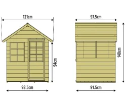 Zwerkules Gartenspielgeräte > Spielhaus Holla, ca. B121/H140/T97,5 cm